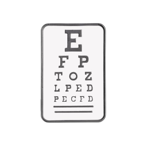 Image of Medical Optometrists Enamel Brooch Ophthalmology Vision Test Optometry Pin Jewelry for Doctor Nurse Backpack Lapel Badge