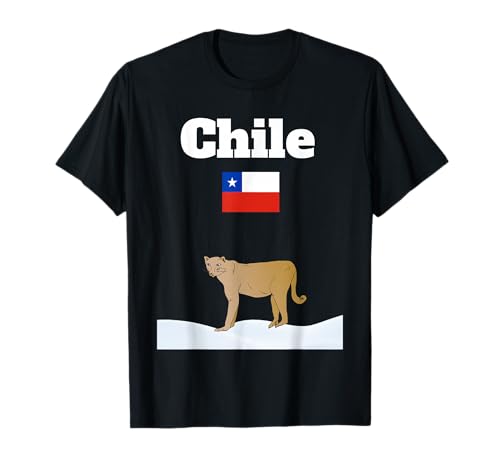 Chile Trip Souvenir Patagonia Pumas Lover Chilean Flag T-Shirt