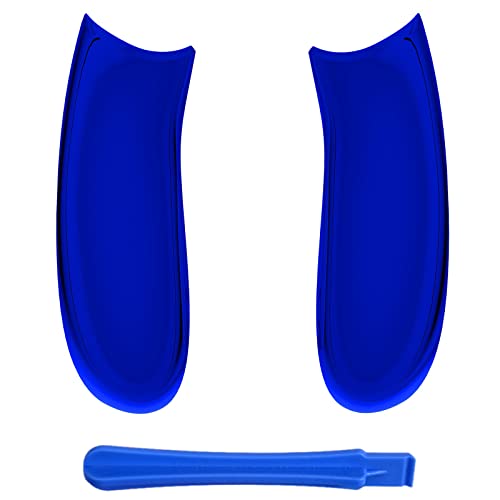 Image of eXtremeRate Replacement Side Rails Grip for Xbox Series X /S Controller, Custom Accessories Back Panesl Handles Cover Shell for Xbox Core Wireless Controller - Chrome Blue
