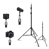 Solwim 2 Pack VR Tripod Stand, HTC Vive Base Station Compatible Sensor Stand and Base Station Mount for Vive Sensors or Oculus Rift Constellation（2pack Tripod Stand Set，Black）