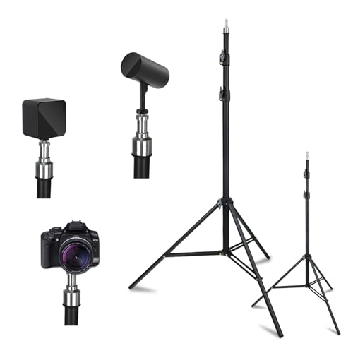 Solwim 2 Pack VR Tripod Stand, HTC Vive Base Station Compatible Sensor Stand and Base Station Mount for Vive Sensors or Oculus Rift Constellation（2pack Tripod Stand Set，Black）