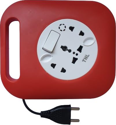 Surge Power Extension, Red, 3 Outlets 4 Meter Pull Out Extension Cable VDE pin-image-28