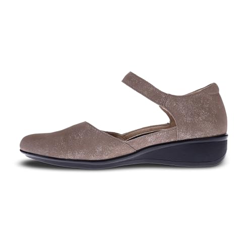Image of Revere Osaka Mary Jane - Premium Leather - Orthotic-Friendly Removable Insoles - Adjustable Strap - Arch Support - Stylish Wedges for All-Day Comfort