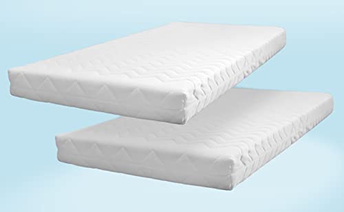Matratzen Set 2 Sunrise Plus Kindermatratzen 90x200 cm Zwei Matratzen Schaumstoff Matratze Allergiker Ausführung Bezug waschbar. 2X Sunrise+ Kinder Matratzen Cover
