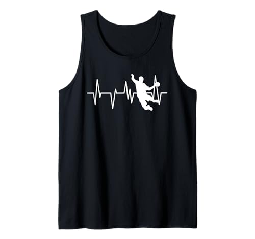 Amante del balonmano Heartbeat Camiseta sin Mangas