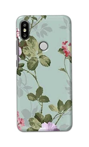 Image of Printed Hard Back Cover Case for Mi Redmi Y2 Back Cover (Floral Painting) -1302