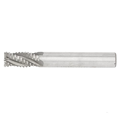 4 Flute End Mill CNC Router Bits High Speed Steel Carbide Square Nose Cutter 10mm/0.4in Diameter x 75mm/3in Length Straight Shank Power Milling Machine