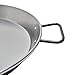 Garcima 22-inch Pata Negra Restaurant Grade Paella Pan, 55cm, Large, Silver