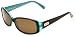 Kate Spade Women's Paxton/S Rectangular Sunglasses,Aqua Tortoise Frame/Brown Polarized Lens,one size