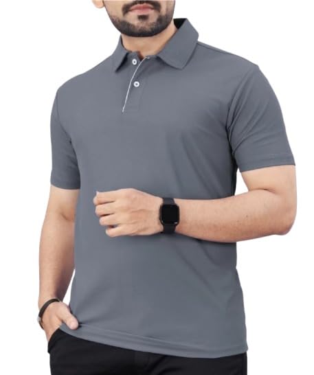 Image of RIKSAW T-Shirt for Men's | Regular Fit Polo Casual Stylish | Half Sleeve T Shirt