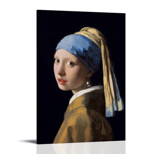 Toile Fille à la perle Vermeer décoration murale moderne salon