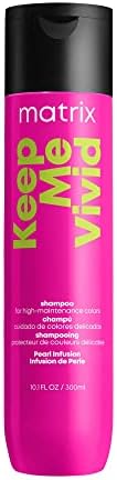 Matrix Keep Me Vivid Shampoo | Prolongs Color Vibrancy & Enhances Shine | Sulfate-Free | For Color Treated Hair | Gently Cleanses Hair | Salon Shampoo | Packaging May Vary | 10 Fl. Oz.