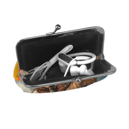 Pu Leather Buckle Coin Purse Merry-Christmas-Rainbow-Santa Girls Kiss-Lock Change Purse Wallets4