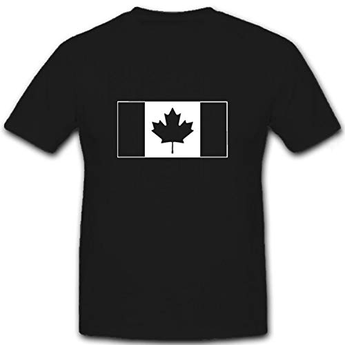 T-shirt Canada Armée 6864 Noir XXXL Coupe Ample Confortable pour Grand Gabarit