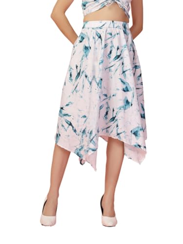 Image of OOMPH! Long Skirts for Women with Handkerchief Hem