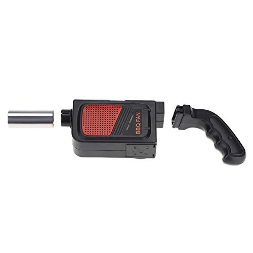 Nikou Grillgeblase, BBQ Luftgebläse Grill Ventilator Electric BBQ Fan Handgebläse Tragbare Luftgebläse für Outdoor Camping Picknick Grill Kochwerkzeug