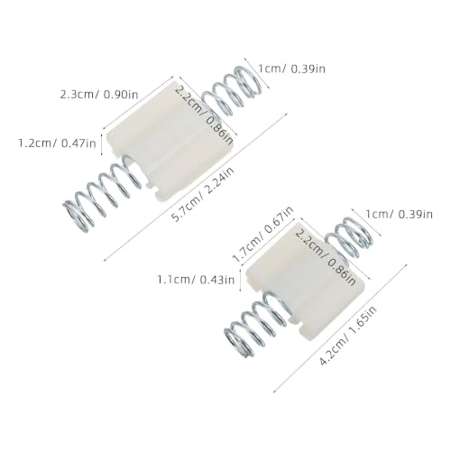 Kit de 4 piezas de herrajes para puertas plegables, pestillos para puertas de gabinete para reparación de puertas plegables de clóset, accesorios para interiores de clóset miniatura 2