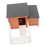 modelos de gallineros pequeños Multifuncional: úselo como decoración, para construir escenas de modelos o como herramienta educativa, figuras, kit de modelo de casa