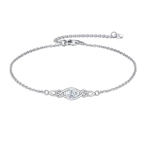 Materiale: questo bracciale da donna è realizzato in argento Sterling 925, è finemente levigato e lucidato, non si deforma facilmente e non sbiadisce, ha una consistenza delicata ed è quindi un braccialetto squisito.