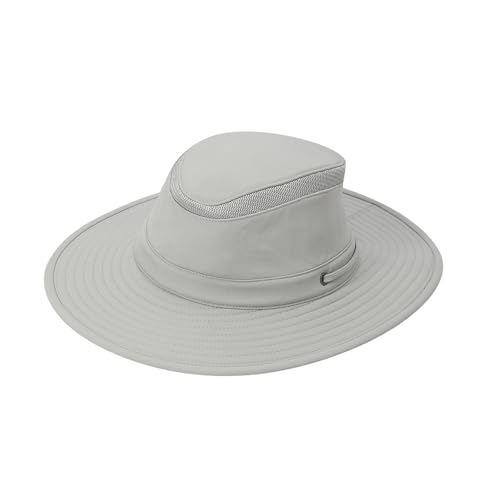 KANUT SPORTS Cimarron Safari Hat for Men and Women Wide Brim Sun Hat for Hiking, Running, Fishing Sun Protection Summer Hat (US, Alpha, X-Large, Light Grey)