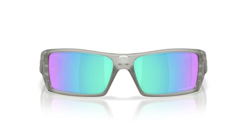 Oakley Lunettes de soleil pour homme Oo9014 Gascan rectangulaire, encre gris mat/saphir Prizm, 60 mm, Encre gris mat/saphir Prizm, 60 mm