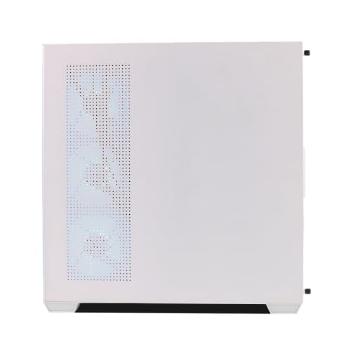Image of Circle Defender ZX1 Mid- Tower Computer Case | Gaming Cabinet - White | Support ATX, M-ATX, ITX | Infinity Mirror Pre- Installed 3 x 120mm Front and 1 x 120mm Rear ARGB Fans