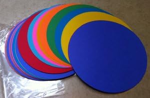 100 Color Paper Die-Cut Circles 9.75 inch Diameter
