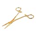 TeckMed Gold Plated Kelly Forceps, 5.5 Inch