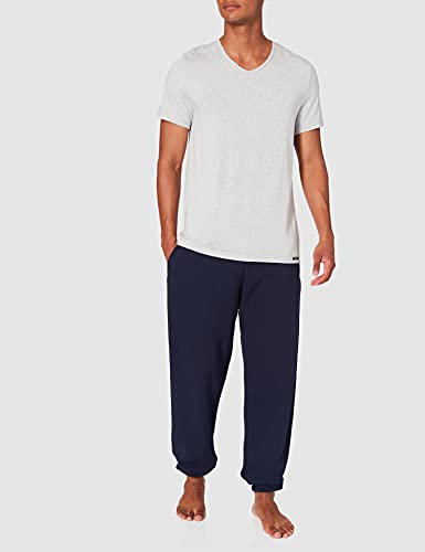 Camiseta de pijama Modal Skiny para hombre con cuello en V de tacto premium 2