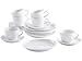 Produktbild Kahla 390453M90039C Five Senses weiß modern Kaffeeservice für 6 Personen Kaffeeset 18-teilig Frühstücksset Tassen Snackteller Untertasse