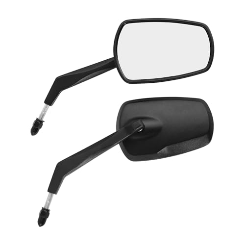 Espejos retrovisores de aluminio negro para motos Road Glide con acabado resistente