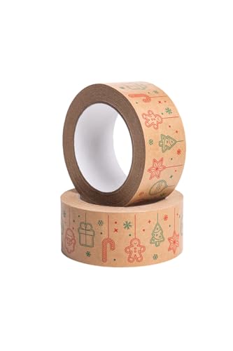 BUDMAT Weihnachten Klebeband Packband Frohe Weihnachten...