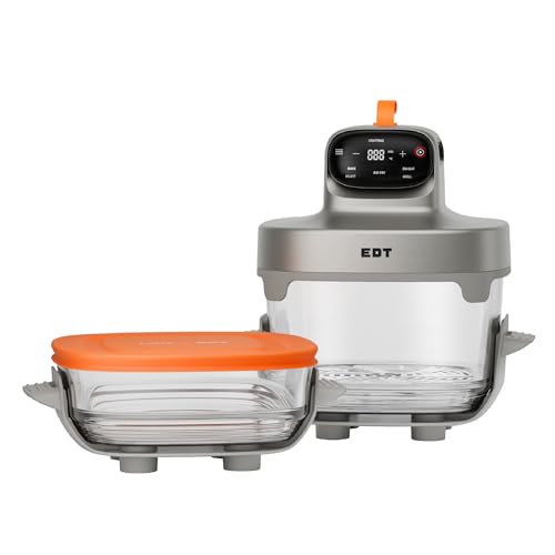 EDT Luma ZERO COATING PureGlass™ Air Fryer | 2.5L + 4.5L | NutriRetain™ | 7-in-1 Multi Function Air Fryer Oven...