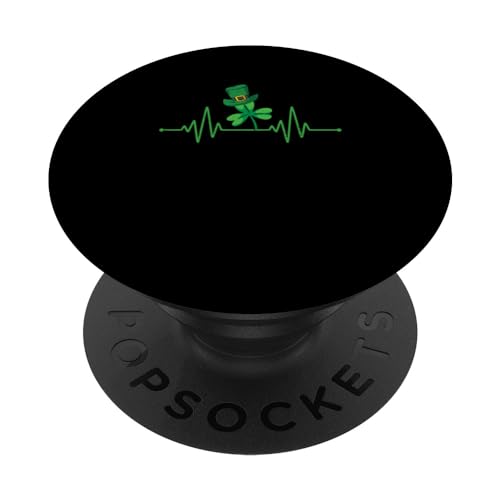 Trébol Día de San Patricio Lucky St. Patty's Irish Nurse PopSockets PopGrip Intercambiable