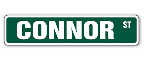 Cortan360 Connor Street Sign Childrens Name Room Sign| Indoor/Outdoor |