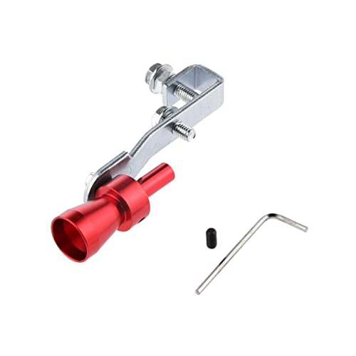 Generic Pacote de 3-4 Tubos de Escape Silencioso Turbo Simulador de Apito de Som Apito Vermelho Tama