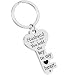 WZHENAINI Fathers Day Birthday Gifts for Husband Boyfriend Anniversary, Funny Birthday Gifts Ideas Keychain Shape Keyring, Husband Father's Day from Wife, Husband Birthday Gift for Men