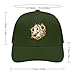 Horse with Sunflowers Baseball Cap Dad Hat Adjustable Size Trucker Caps for Outdoor Activities All Seasons Army Green-style