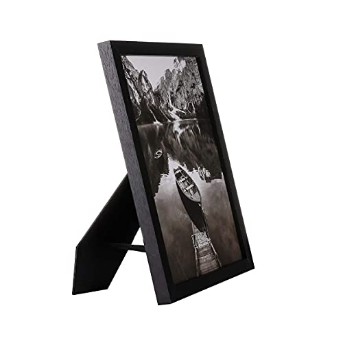 Umical 8X10 Picture Frame 2 Pack Black Wood Photo Frames With Hd Plexiglass Landscape/Portrait Picture Frame For Wall And Tabletop Display #TOP6