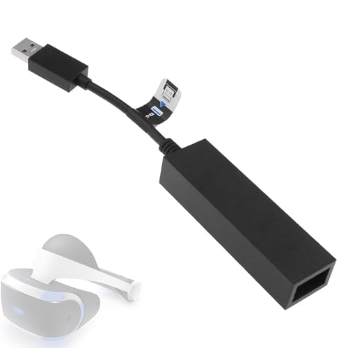 KRENIE PSVR Kamera Adapter für PS5 - USB Typ-A Konverterkabel für PlayStation VR Kompatibilität, leicht & tragbar - Verbinden Sie die PS4-Kamera mit der PS5-Konsole für nahtloses VR-Gaming
