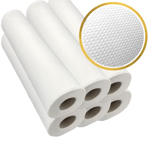 Drap examen gaufré ultra absorbant en ouate blanche 60x35 cm