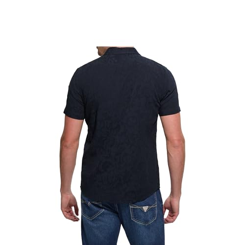 GUESS Men's Short Sleeve Davis Jacquard Shirt2