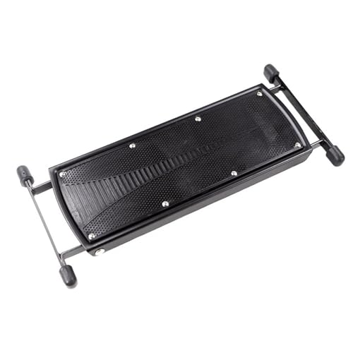 Guitar Foot Stool Footstool with Rubber End Caps, Metal Frame Guitar Foot Rest Stand, 6 Position Height for Ukulele Classical