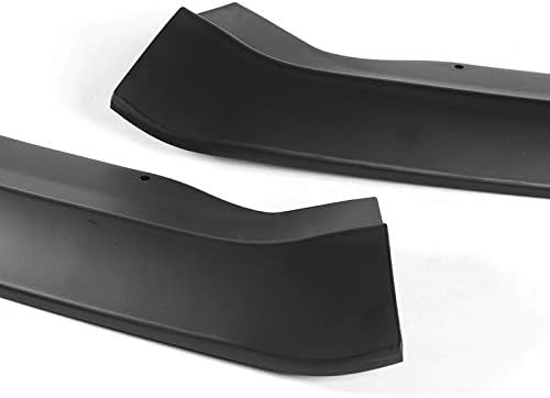3pcs Front Bumper Body Kit Splitter Spoiler Lip Compatible with 2015 2016 2017 2018 Cadillac ATS, Splitter Trim Protection Spoiler, Air-Dam-Chin Diffuser (Unpainted Matt Black)