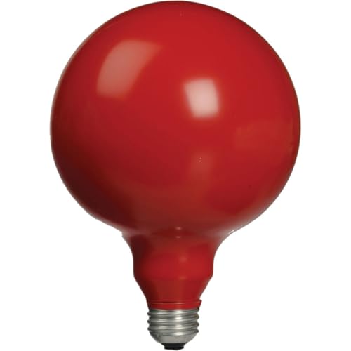 Adorama Jumbo Safelight Bulb, 25 Watt, Light Red (1A) Filtered