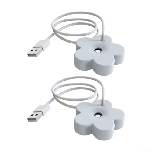 Imagen de Humidificador portátil en forma de flor con tecnología de niebla fina silenciosa