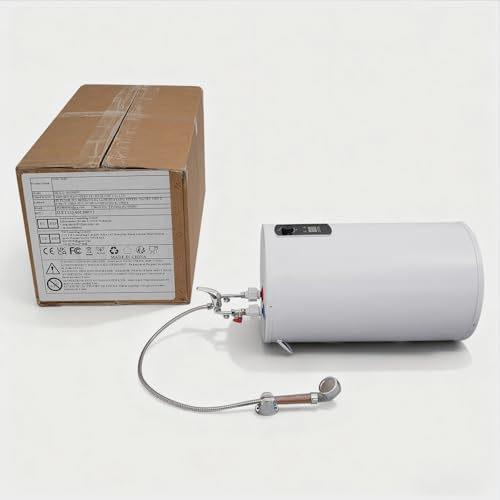 Elektrischer Warmwasserspeicher 70L, Tank- Wassererhitzer 2000W, Wandhängend Elektrospeicher, Leckageschützer Warmwasserbereiter 77- 167°F-9