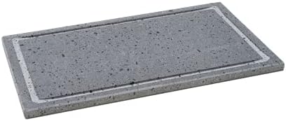 Etna Stone & Design Pierre De Lave De L'Etna Pour Four Et Barbecue, Pour Cuisson De La Viande, Du Poisson, Des Légumes Et De Pizza, 30 X 30 X 2 Cm S