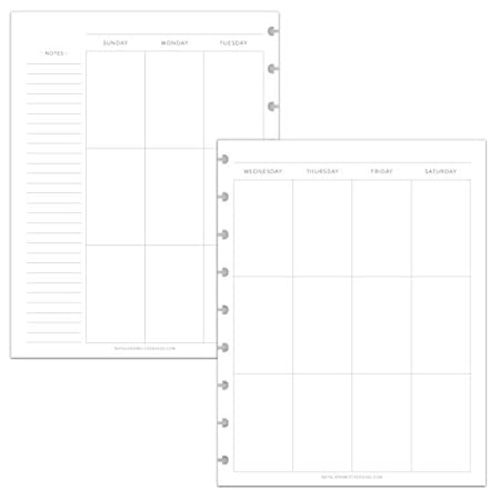 BetterNote Vertical Undated Calendar Refill Pages for Disc Notebooks like Happy Planner, Levenger Circa, Staples Arc… BetterNote Vertical Undated Calendar Refill Pages for Disc Notebooks like Happy Planner, Levenger Circa, Staples Arc…