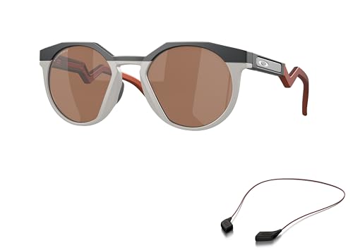 Oakley OO9242 Sunglasses Bundle: OO 9242 HSTN 924206 Hstn Matte Carbon Prizm Tungst and Large Red leash Accessory kit2